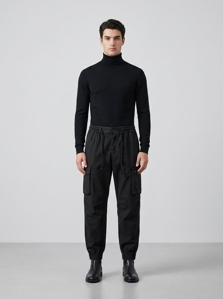 Durable Design Casual Athletic Men's Cargo Pants for Travel and Outdoor Wear