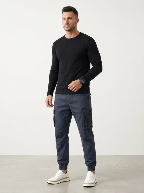 Slim Fit Camouflage Multi-Pocket Men's Cargo Pants for Casual Streetwear