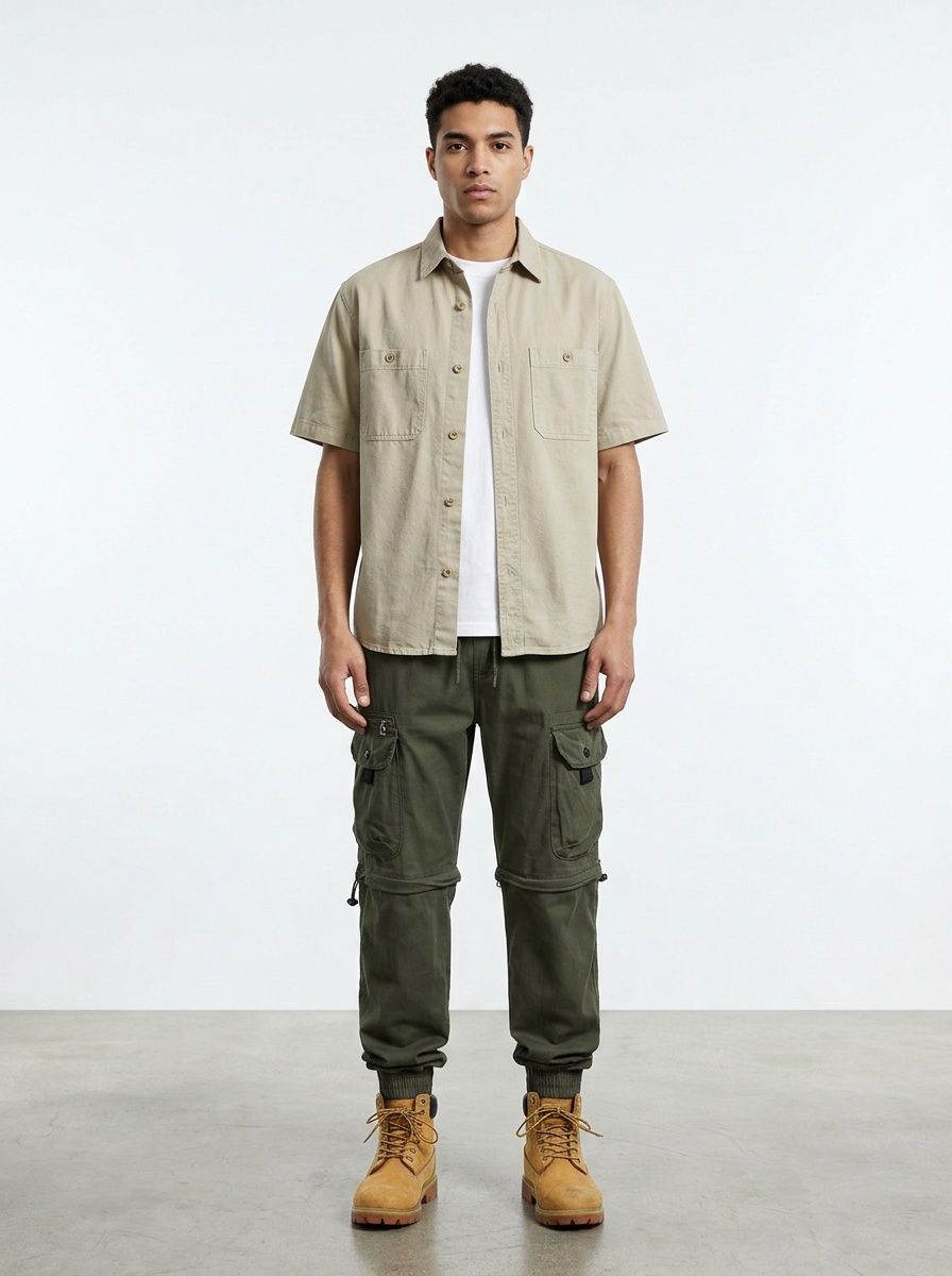 Relaxed Fit Vintage Functional Outdoor Tapered Men's Cargo Pants