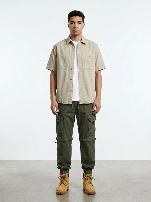 Relaxed Fit Vintage Functional Outdoor Tapered Men's Cargo Pants