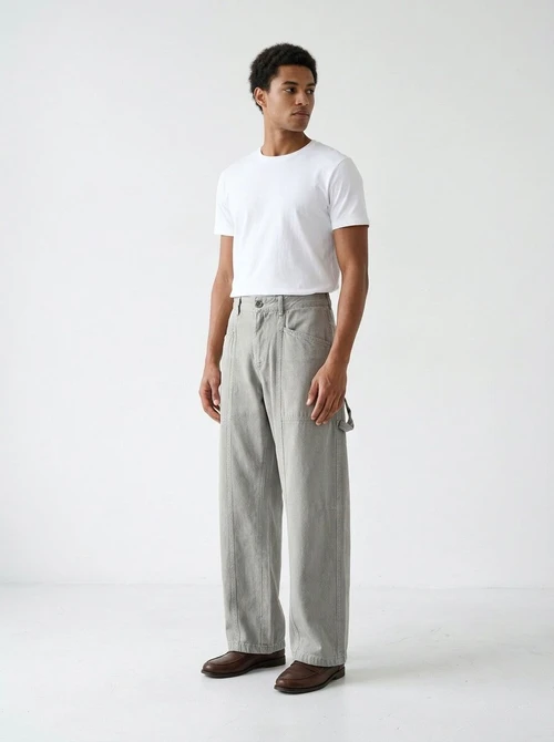 Relaxed Fit Multi-Pocket Men's Cargo Pants for Casual Wear