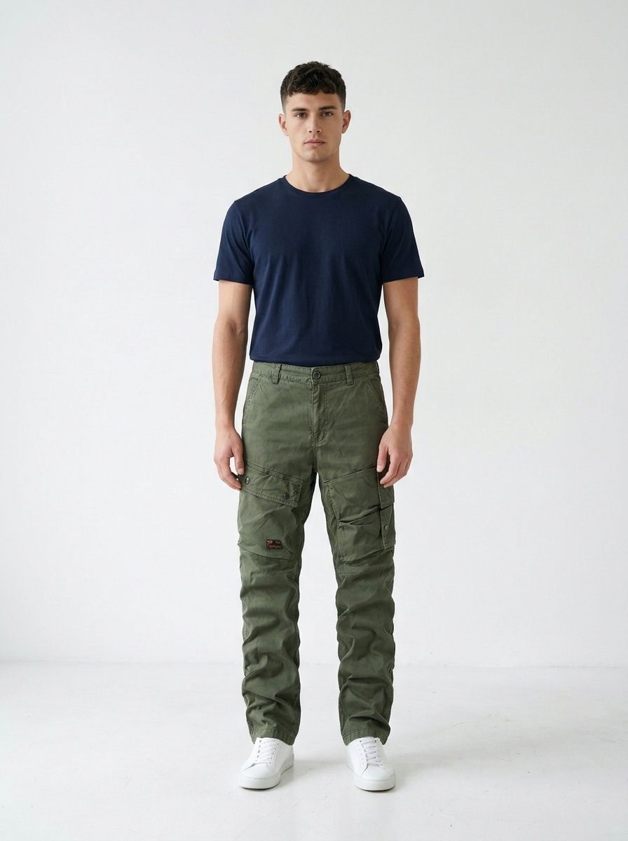 Multi-Pocket Casual Spring Men's Cargo Pants for Outdoor Wear