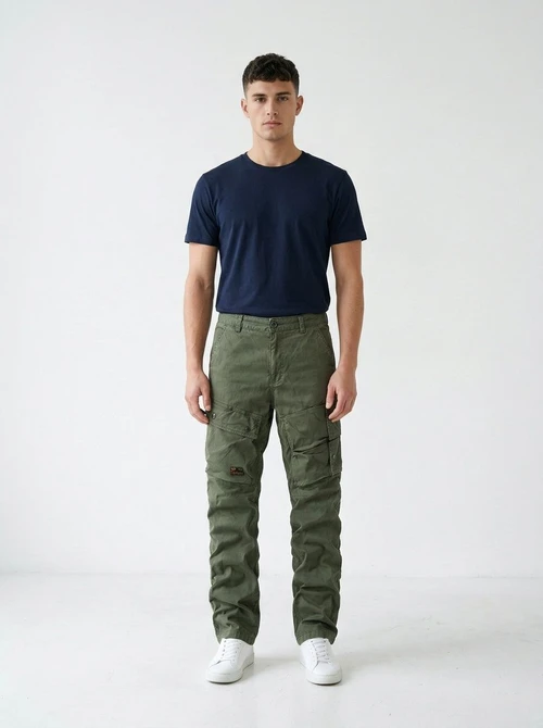Multi-Pocket Casual Spring Men's Cargo Pants for Outdoor Wear