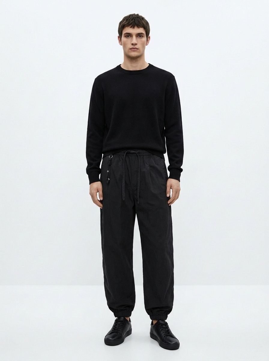 Loose Fit Straight Leg Men's Cargo Pants for Outdoor Casual Wear