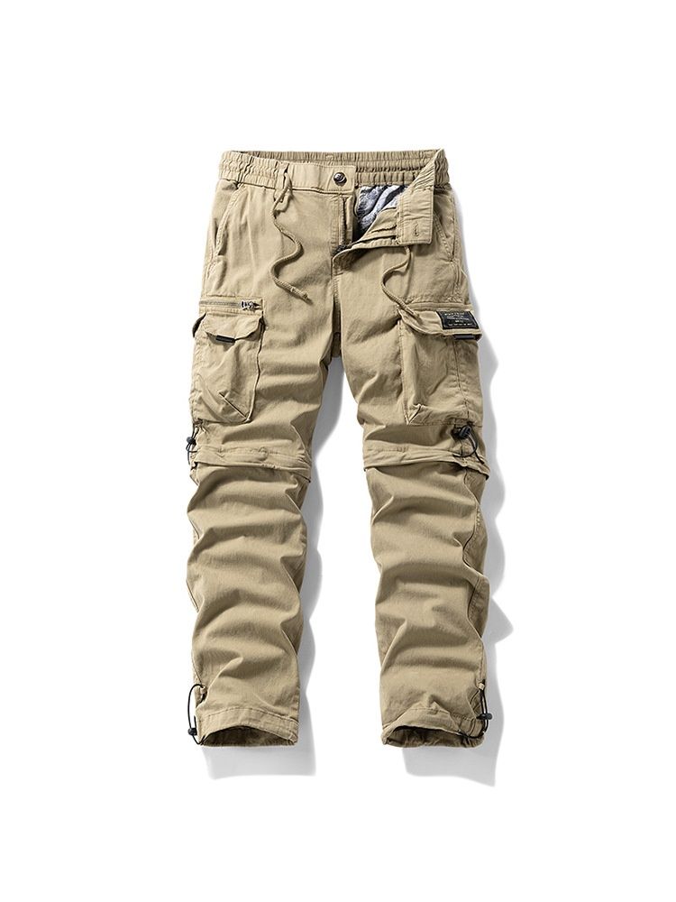 Straight Leg Loose Fit High Street Outdoor Men's Cargo Pants for Casual Wear