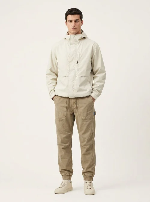 Relaxed Fit Vintage Men's Cargo Pants for Outdoor Casual Wear