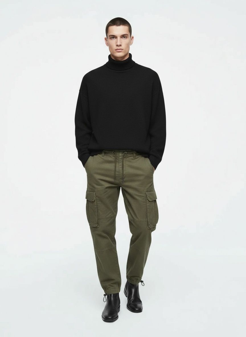 Multi-Pocket Functional Outdoor Men's Cargo Trousers for Casual Wear