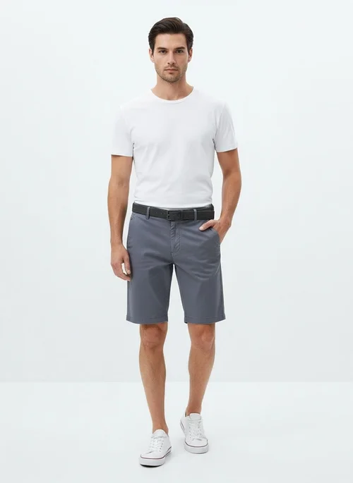 Stretch Fit Solid Color Men's Trousers for Casual Athletic Wear