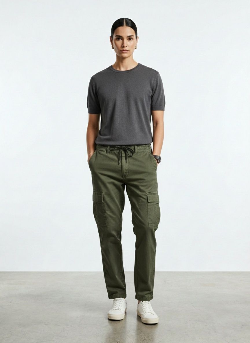 Straight Leg Relaxed Fit Multi-Pocket Men's Cargo Shorts for Casual Wear