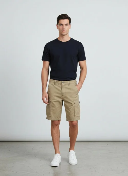 Vintage-Inspired Versatile Men's Cargo Shorts for Outdoor Athletic Wear