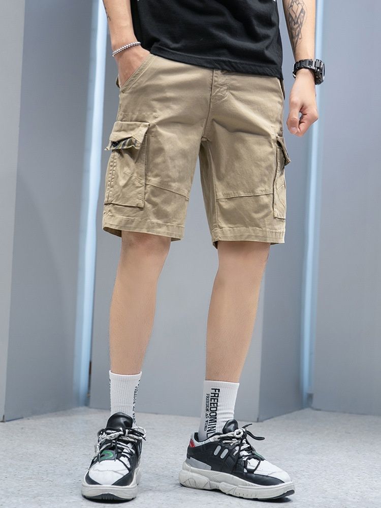 Bequeme Cargo-Shorts für Herren mit mehreren Taschen und lockerer Passform – ideal für den Sommer.