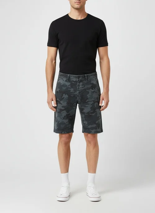 Camouflage Street Style Men's Cargo Shorts for Summer Casual Wear