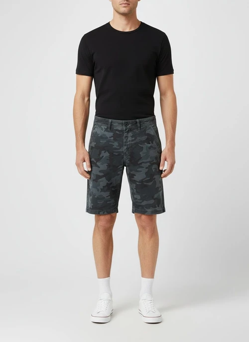 Camouflage Street Style Men's Cargo Shorts for Summer Casual Wear