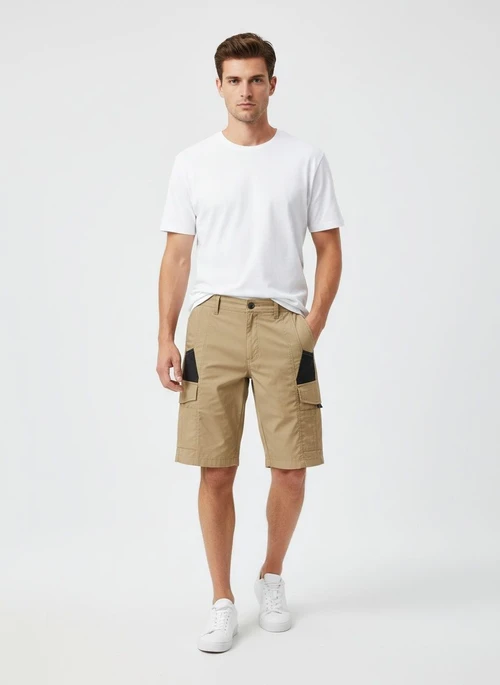 Relaxed Fit Simple Outdoor Summer Men's Cargo Shorts