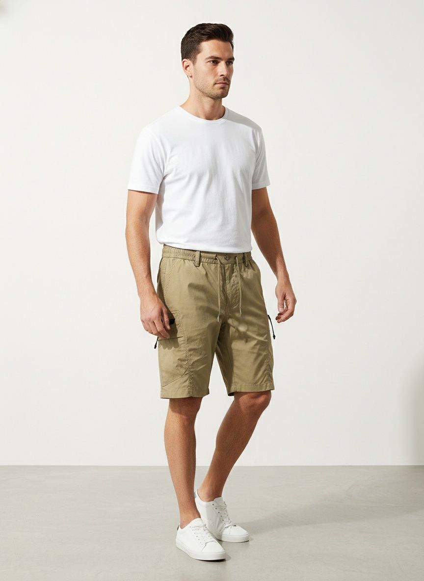 Loose Fit Multi-Pocket Men's Cargo Shorts for Summer Casual Wear