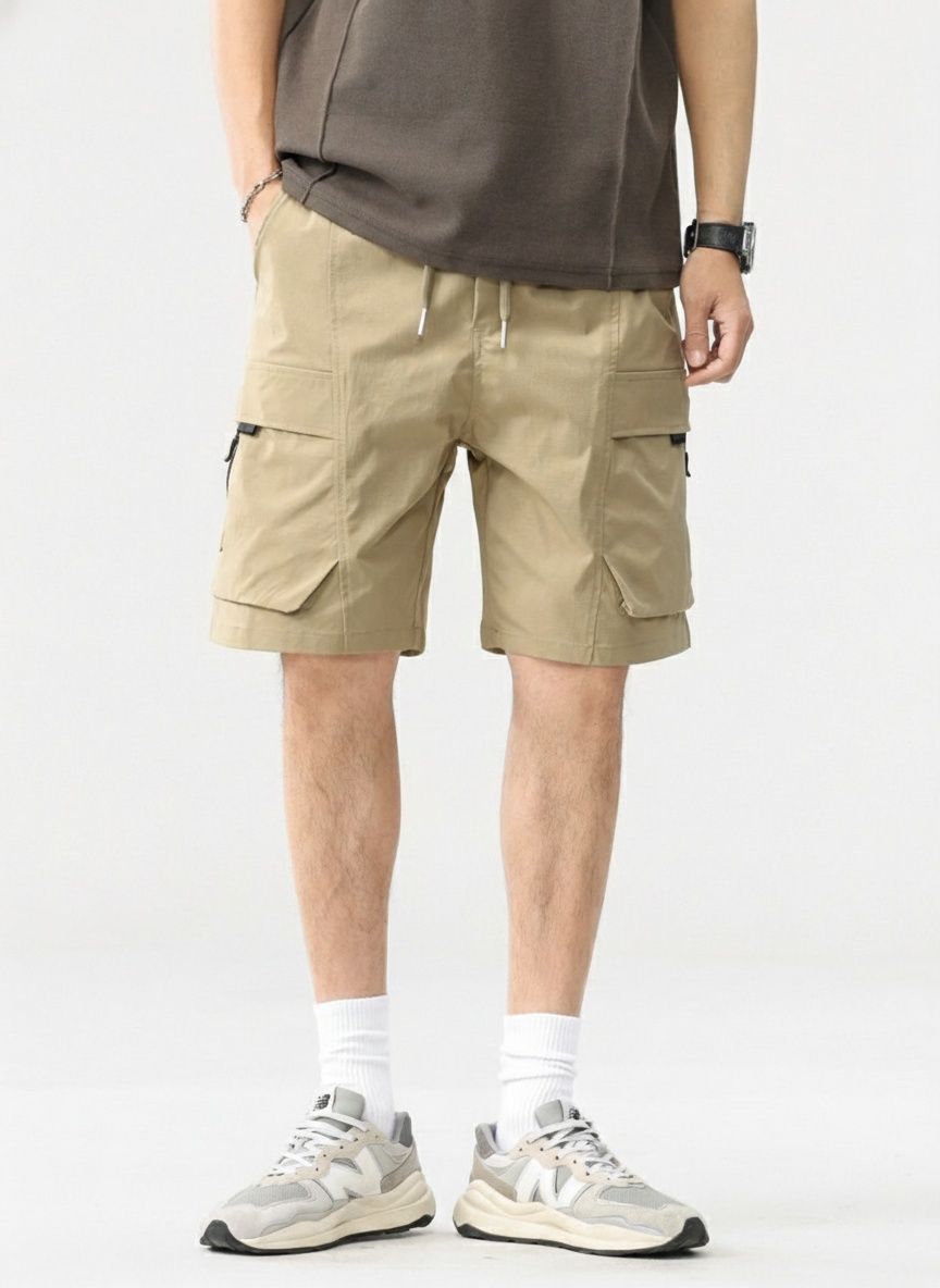 Loose Fit Multi-Pocket Men's Cargo Shorts