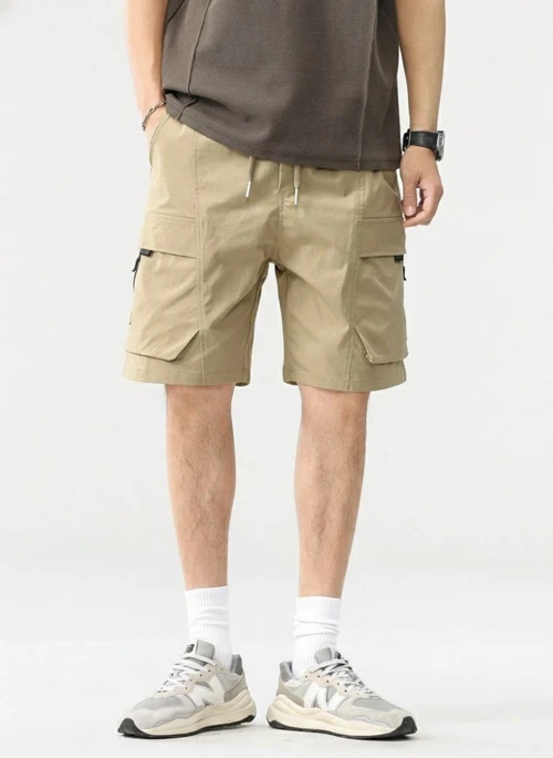 Loose Fit Multi-Pocket Men's Cargo Shorts