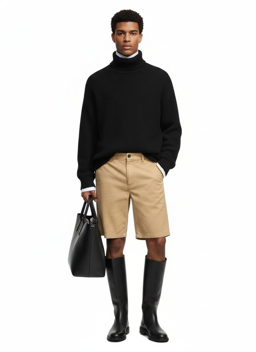 Relaxed Fit Vintage Men's Cargo Shorts for Summer Casual Wear