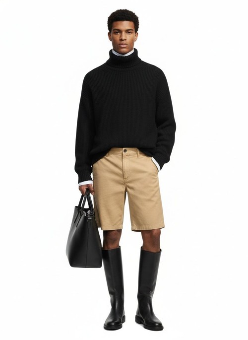 Relaxed Fit Vintage Men's Cargo Shorts for Summer Casual Wear