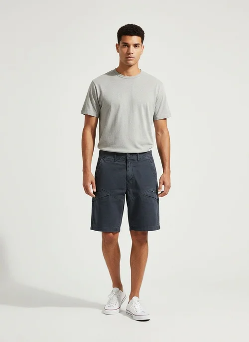 Vintage Multi-Pocket Men's Cargo Shorts for Summer Casual Wear