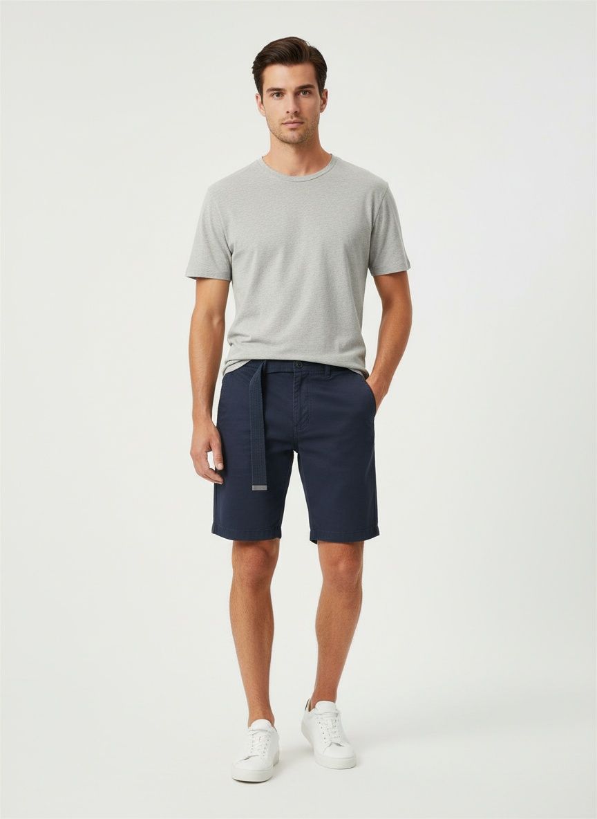 Minimalist Summer Casual Men's Cargo Shorts (Belt Not Included)