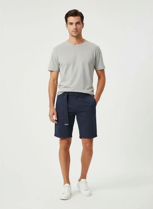 Minimalist Summer Casual Men's Cargo Shorts (Belt Not Included)