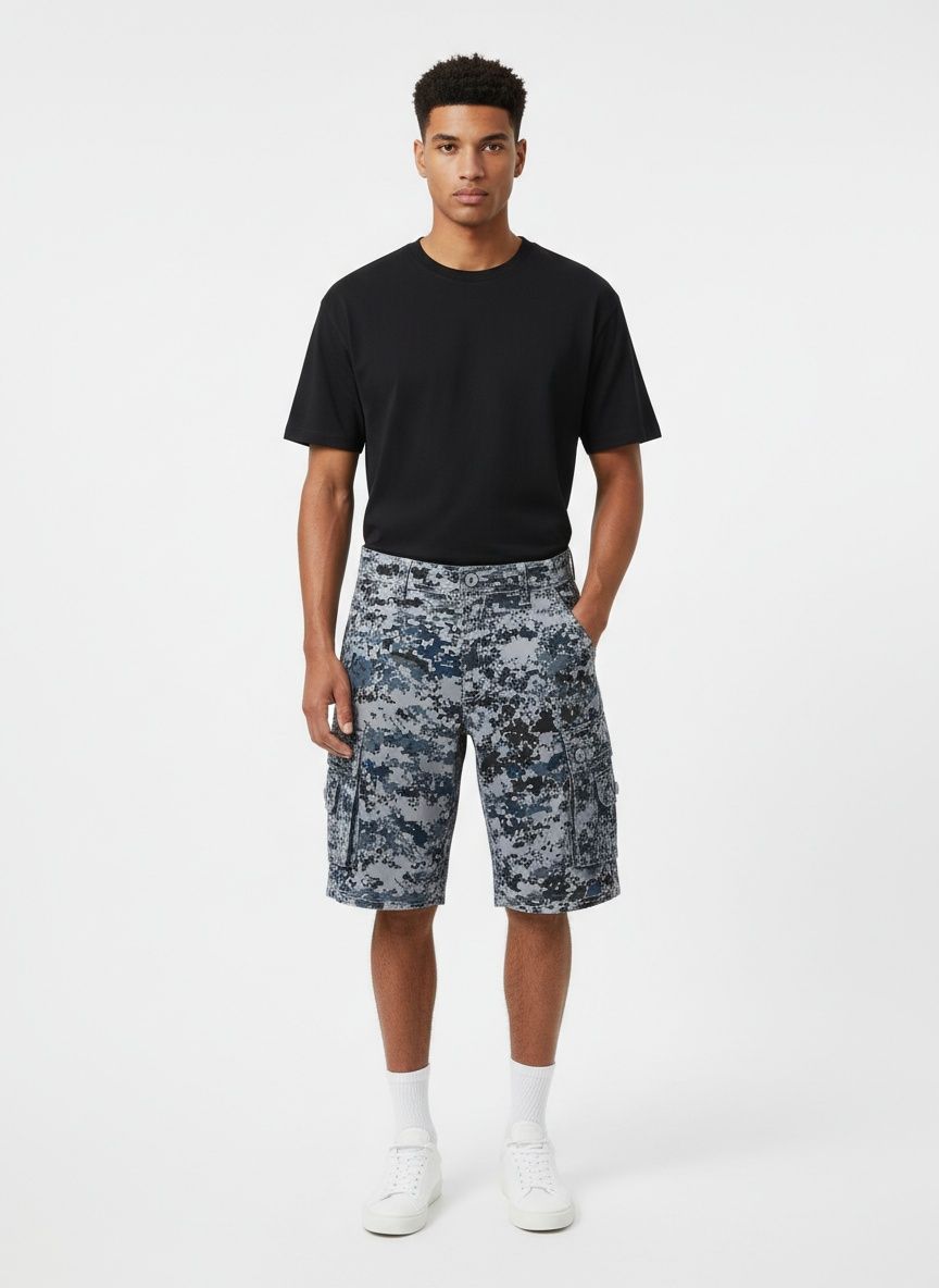 Tactical Camouflage Men's Shorts for Summer Outdoor Wear