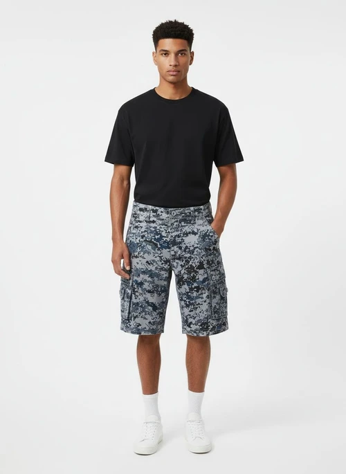 Tactical Camouflage Men's Shorts for Summer Outdoor Wear