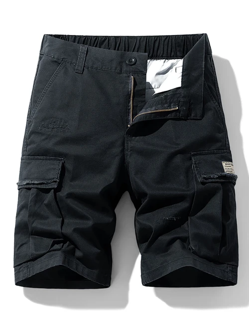 Relaxed Fit Camouflage Men's Cargo Shorts for Summer Casual Wear