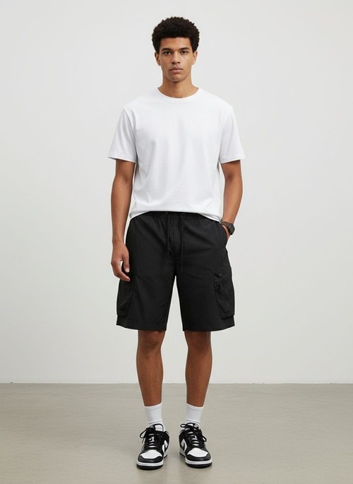 Straight-Leg Relaxed Fit Casual Men's Cargo Shorts