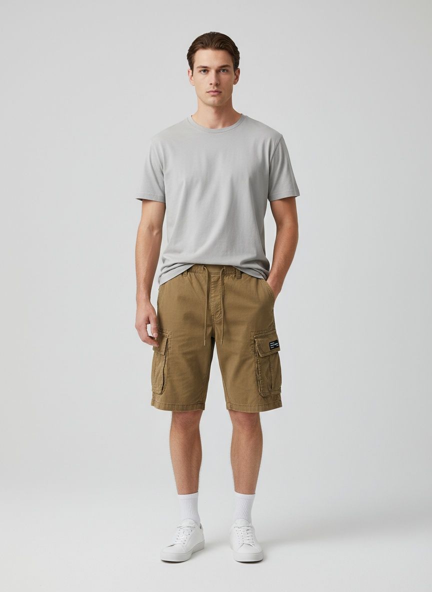 Multi-Pocket Outdoor Casual Men's Cargo Shorts for Spring Wear