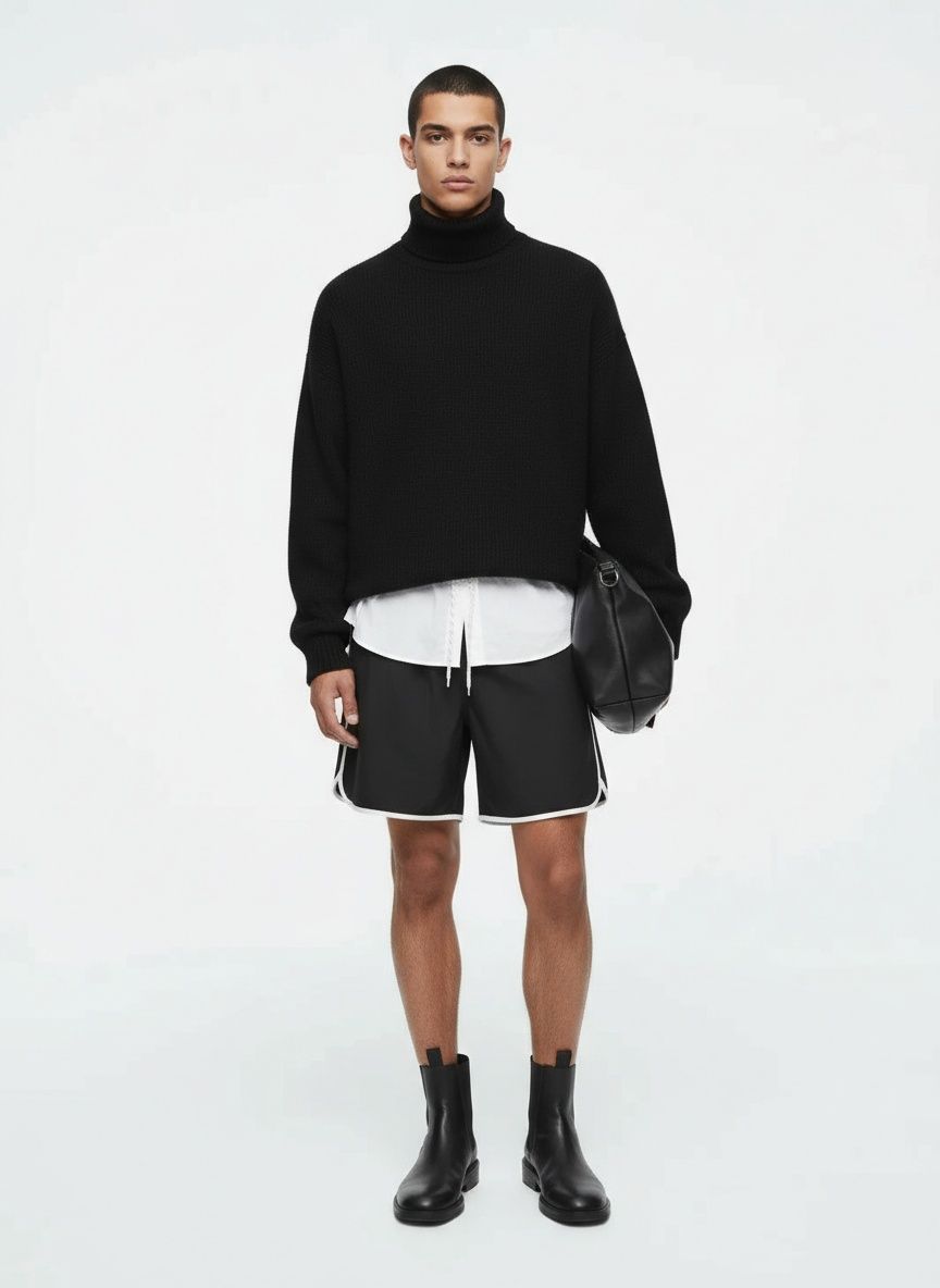 Breathable Solid Color Men's Running Shorts for Summer Outdoor Sports