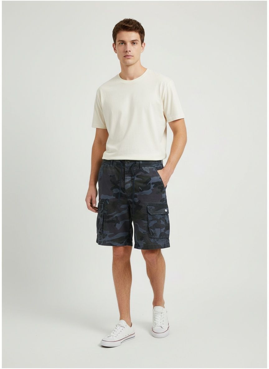 Camouflage Multi-Pocket Summer Men's Cargo Shorts