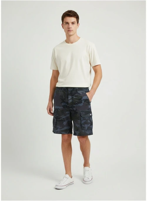 Pantalones cortos cargo de verano con múltiples bolsillos y camuflaje para hombre
