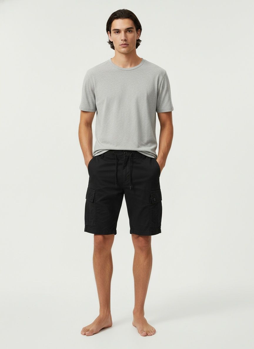 Vintage-Cargoshorts für Herren mit mehreren Taschen – ideal für den Sommer und die Freizeit.