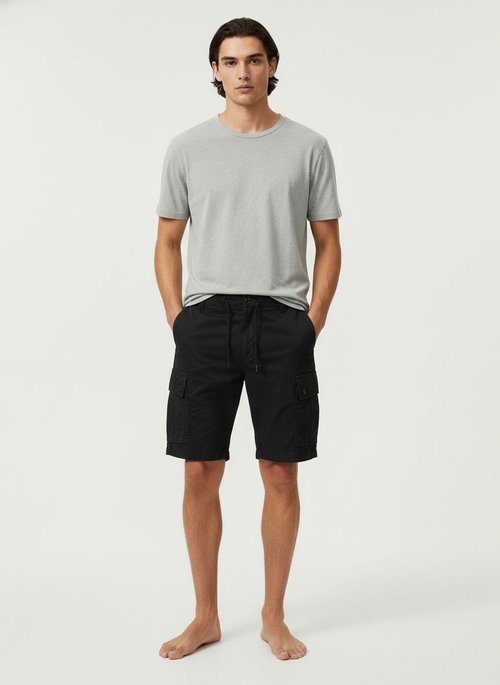 Multi-Pocket Vintage Men's Cargo Shorts for Summer Casual Wear