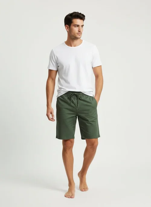 Relaxed Fit Retro Simple Men's Cargo Shorts for Summer Casual Wear