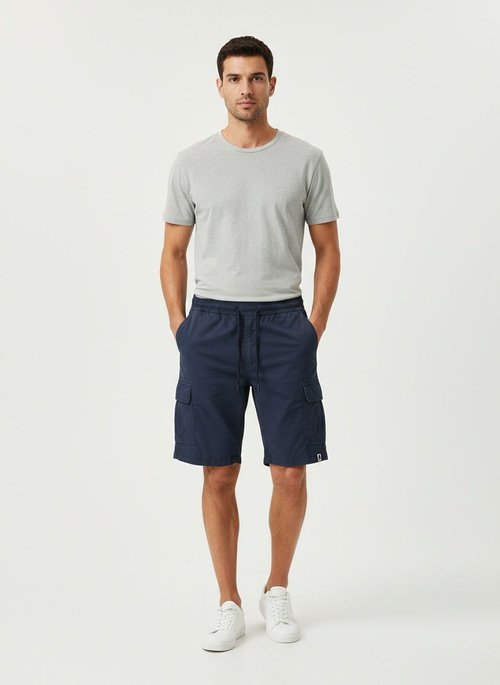 Retro Lightweight Breathable Men's Cargo Shorts for Summer Outdoor Wear