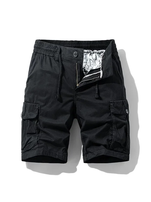 Relaxed Fit Multi-Pocket Men's Cargo Shorts for Casual Summer Wear