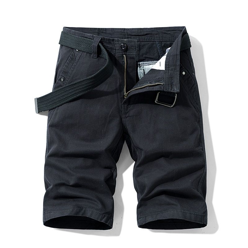 Relaxed Fit Summer Men's Cargo Shorts for Versatile Casual Wear  (Belt Not Included)