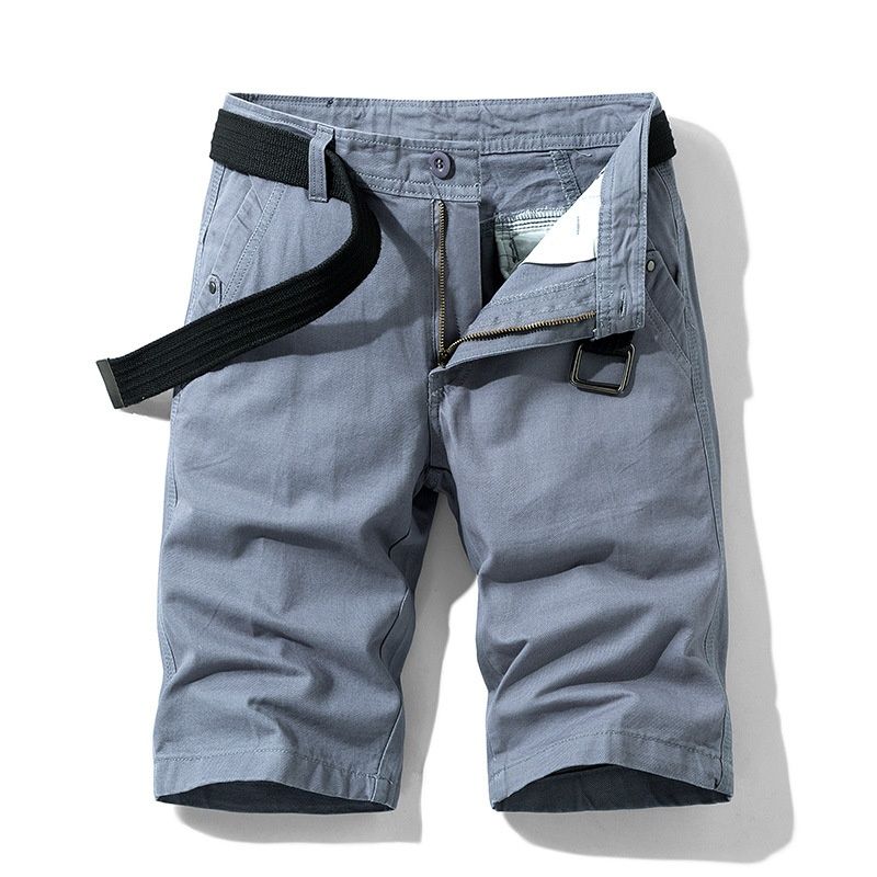 Relaxed Fit Summer Men's Cargo Shorts for Versatile Casual Wear  (Belt Not Included)