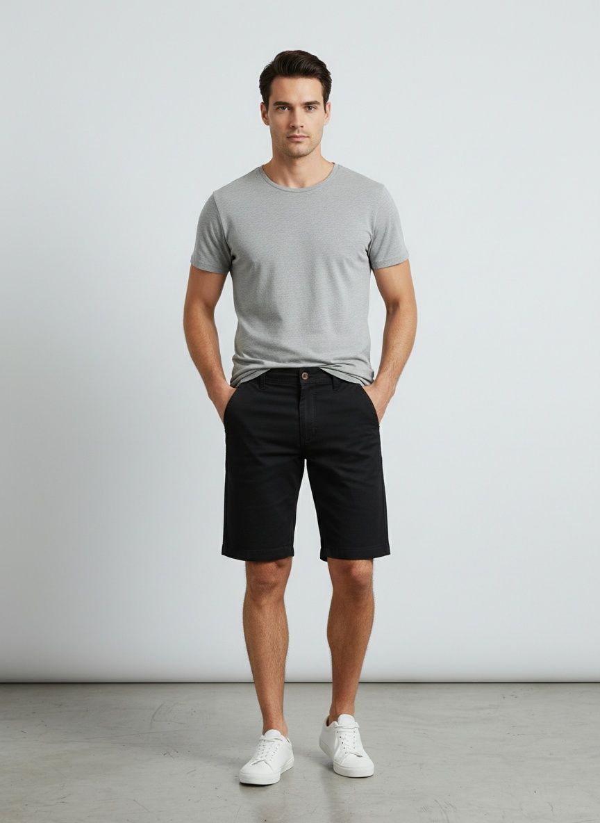 Pantalones cortos cargo elásticos de corte relajado para hombre para uso informal de verano