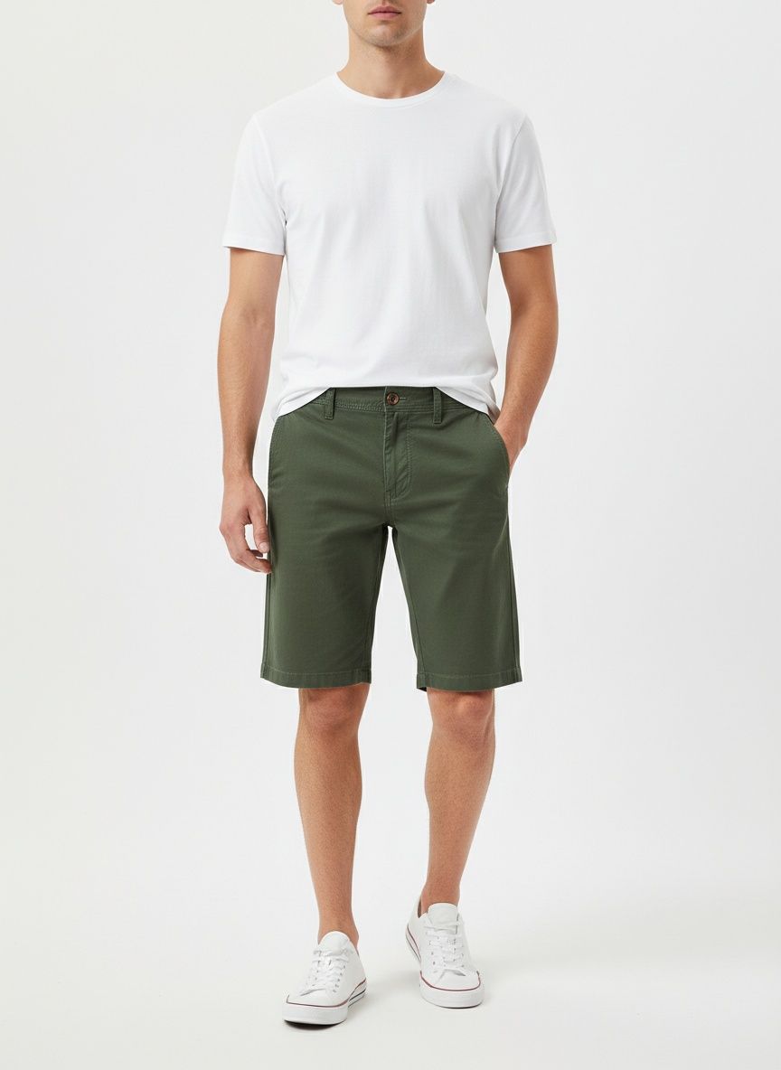 Pantalones cortos cargo elásticos de corte relajado para hombre para uso informal de verano