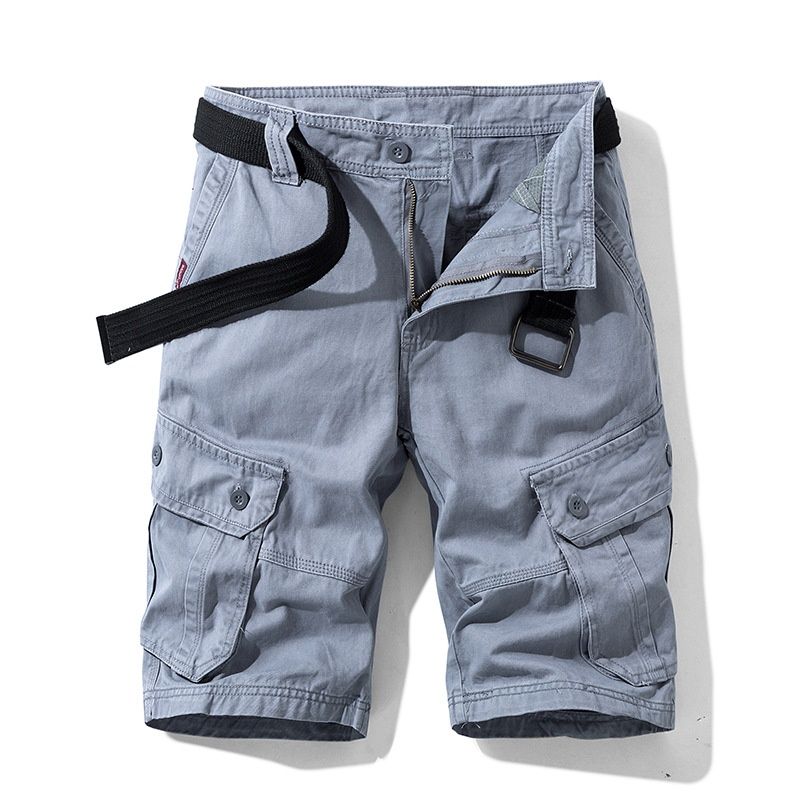 Retro tactische cargoshorts voor heren met meerdere zakken, ideaal voor de zomer (riem niet inbegrepen).
