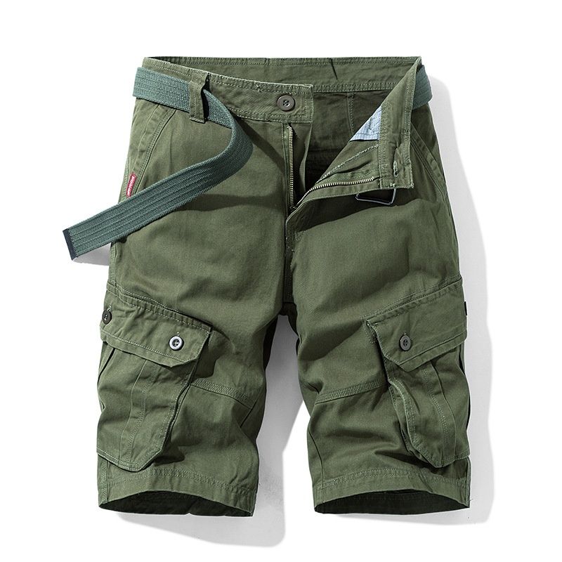 Retro tactische cargoshorts voor heren met meerdere zakken, ideaal voor de zomer (riem niet inbegrepen).