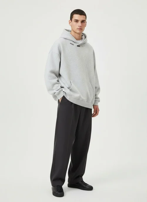 Relaxed Fit Men's Hoodie for Autumn Casual Wear