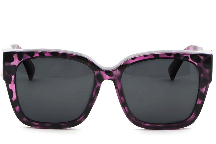Rectangular Purple Plastic Driving Sunglasses #BS1725-0084