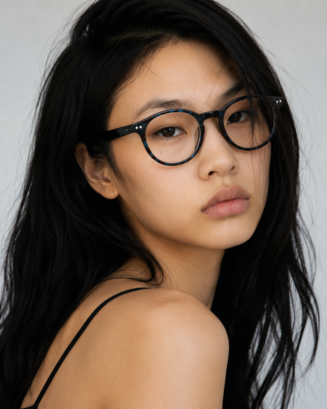 Oval Tortoiseshell Acetate Glasses #BS2012-0709