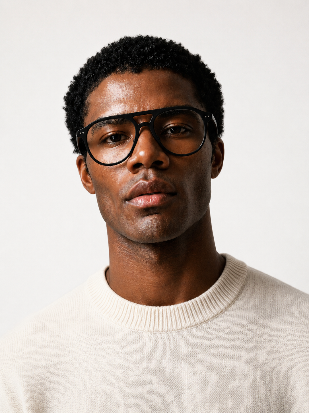 Lunettes aviateur noires TR90 #BS1620-0030
