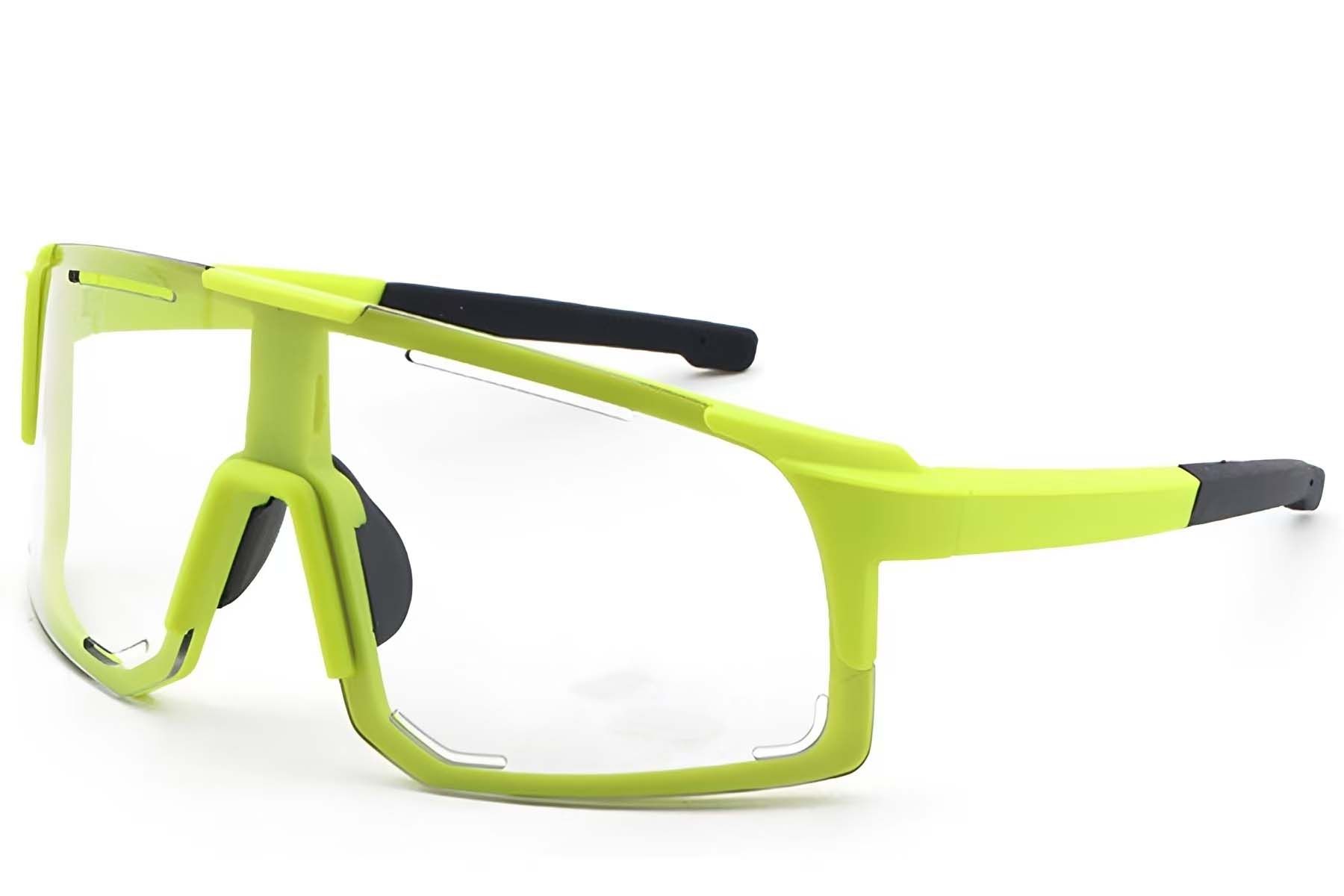 Geometric Green Plastic Photochromic Glasses #BS1725-0070
